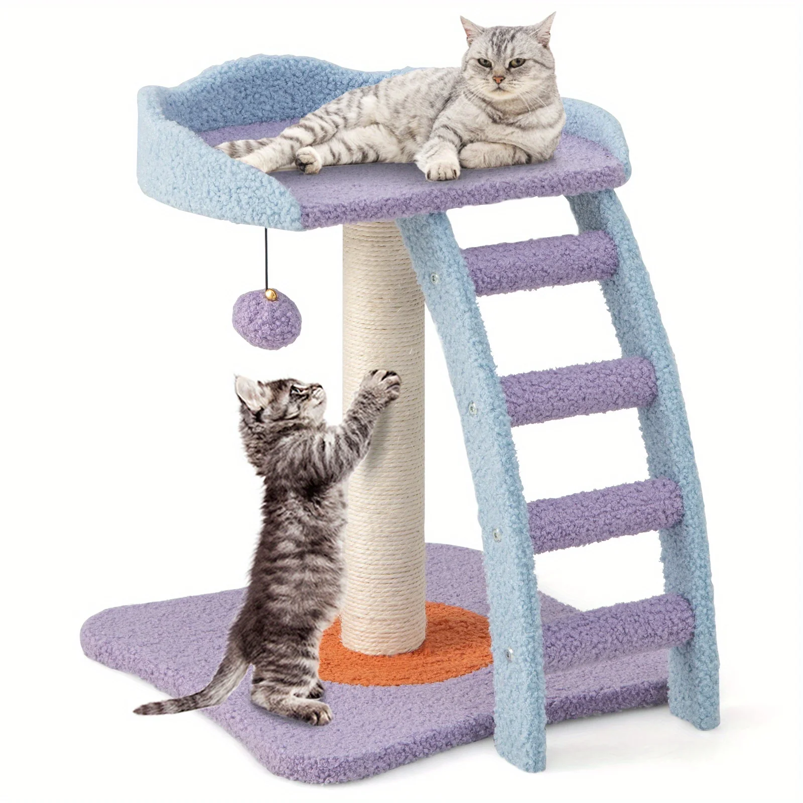 Costway 2-Tier Modern Cat Tree Tower, Kitten Activity Center With Sisal Scratching Post
Costway 2-Tier Modern Cat Tree Tower, Kitten Activity Center With Sisal Scratching Post