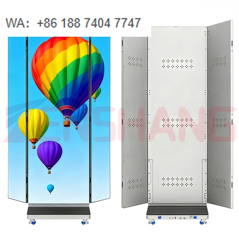 1280x1920mm Double-sided Display Seamless Splicing Video Wall Three-fold Led Electronic Poster Screen
1280x1920mm Double-sided Display Seamless Splicing Video Wall Three-fold Led Electronic Poster Screen