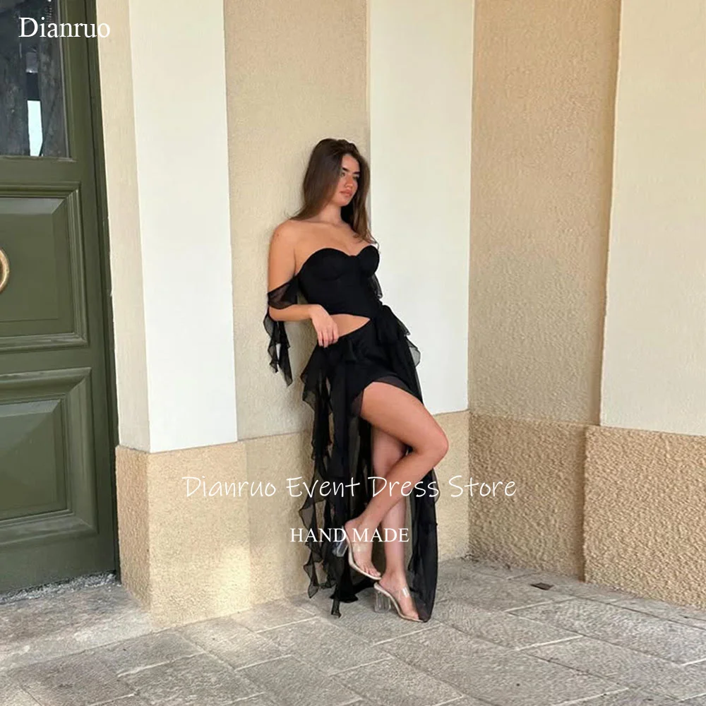 Dianruo Asymmetric Cut Out Prom Dress Mini Length Chiffon Evening Gowns Sweetheart Ruffles Beach Celebrity Dresses Customized
Dianruo Asymmetric Cut Out Prom Dress Mini Length Chiffon Evening Gowns Sweetheart Ruffles Beach Celebrity Dresses Customized