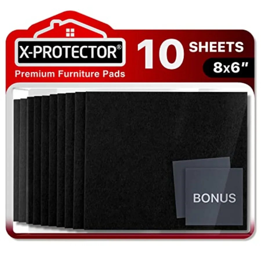 Felt Furniture Pads 10 PCS - Premium 1/5" Heavy Duty Felt Sheets! Cut Large Furniture Pads to The Size You Need - The Best Felt
Felt Furniture Pads 10 PCS - Premium 1/5" Heavy Duty Felt Sheets! Cut Large Furniture Pads to The Size You Need - The Best Felt