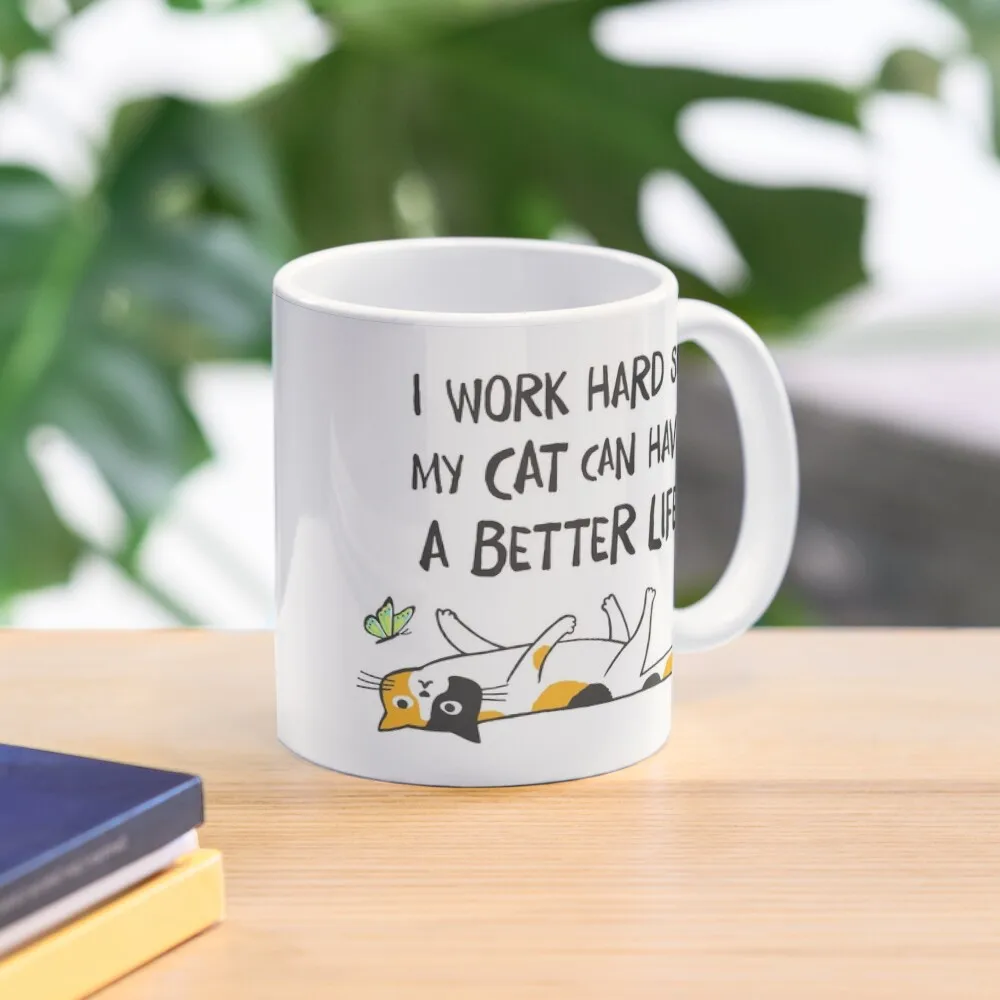 Calico Cat - I Work Hard So My Cat Can Have A Better Life Coffee Mug Customizable Cups Cups Of Thermal Cups For Mug
Calico Cat - I Work Hard So My Cat Can Have A Better Life Coffee Mug Customizable Cups Cups Of Thermal Cups For Mug