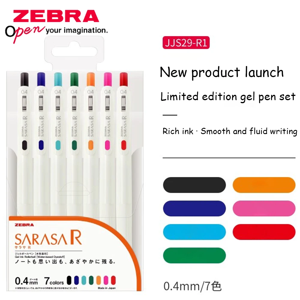 7 шт. гелевая ручка ZEBRA SARASAR, цветной маркер JJS29, выдвижная ручка для ноутбука для учебных и офисных принадлежностей, милые канцелярские принадлежности
7 шт. гелевая ручка ZEBRA SARASAR, цветной маркер JJS29, выдвижная ручка для ноутбука для учебных и офисных принадлежностей, милые канцелярские принадлежности