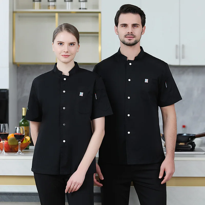 Chef Workwear Men's Short Sleeve Breathable Hotel Restaurant Kitchen Chef Pastry Chef Summer Clothes New Style
Chef Workwear Men's Short Sleeve Breathable Hotel Restaurant Kitchen Chef Pastry Chef Summer Clothes New Style