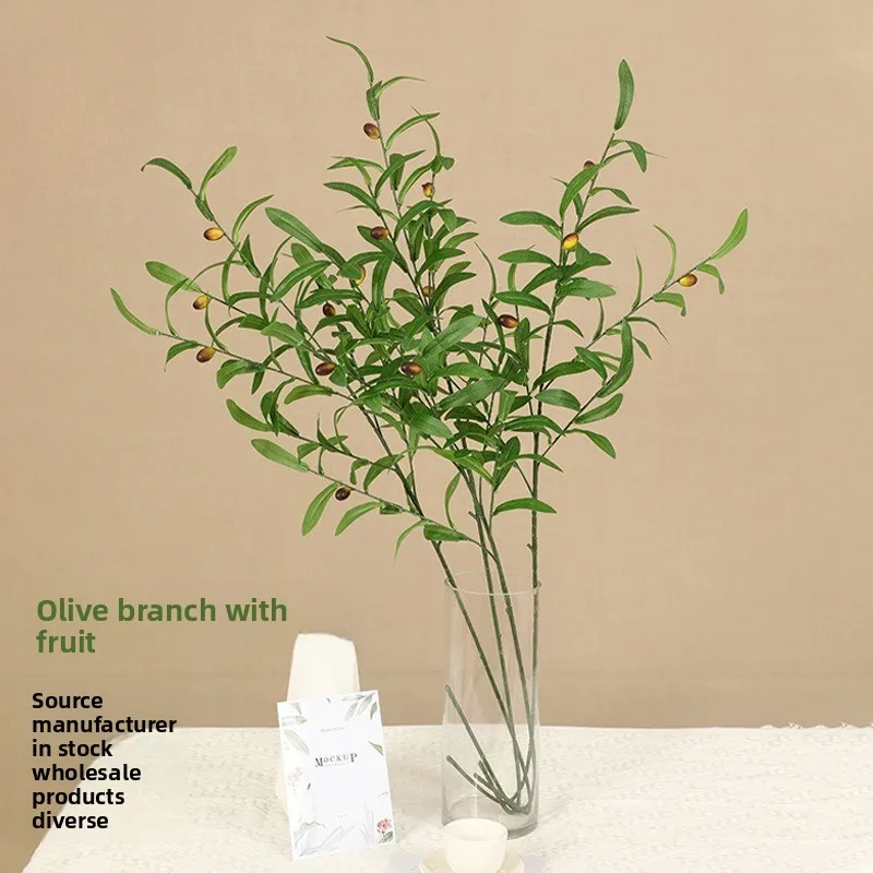 Simulation greenery olive branch 6 forks with fruit fake tree branches wedding photography props flower arrangement material
Simulation greenery olive branch 6 forks with fruit fake tree branches wedding photography props flower arrangement material