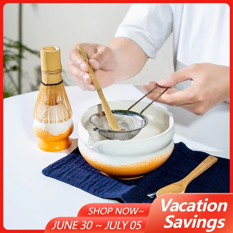 Dual Colors Ceramic Bowl Safe Bamboo Teaspoon Whisk Holder Matcha Blender Tea Set for Beverage Shop Indoor DIY Tea-Making Tool
Dual Colors Ceramic Bowl Safe Bamboo Teaspoon Whisk Holder Matcha Blender Tea Set for Beverage Shop Indoor DIY Tea-Making Tool
