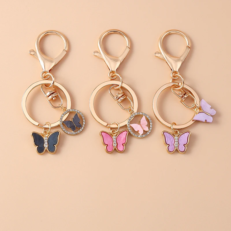 Fashion Animal Butterfly Keychain for Car Key Holder Women Men Handbag Pendant Keyring Accessorise DIY Jewelry Gifts
Fashion Animal Butterfly Keychain for Car Key Holder Women Men Handbag Pendant Keyring Accessorise DIY Jewelry Gifts