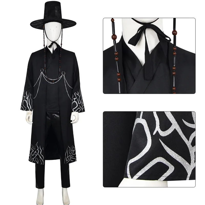 qa156KPop Охотники на демонов, одежда Saja для мальчиков, карнавальный костюм, комплект одежды для выступления на сцене, мужской костюм на Хэллоуин для взрослых
qa156KPop Охотники на демонов, одежда Saja для мальчиков, карнавальный костюм, комплект одежды для выступления на сцене, мужской костюм на Хэллоуин для взрослых