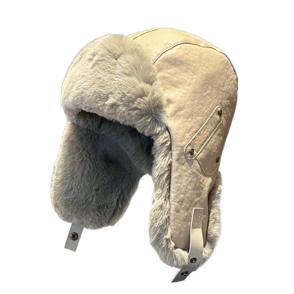 Уютная зимняя шапка из искусственного меха, толстая шапка-бомбер, теплая кожаная шапка Lei Feng для мужчин и женщин
Уютная зимняя шапка из искусственного меха, толстая шапка-бомбер, теплая кожаная шапка Lei Feng для мужчин и женщин