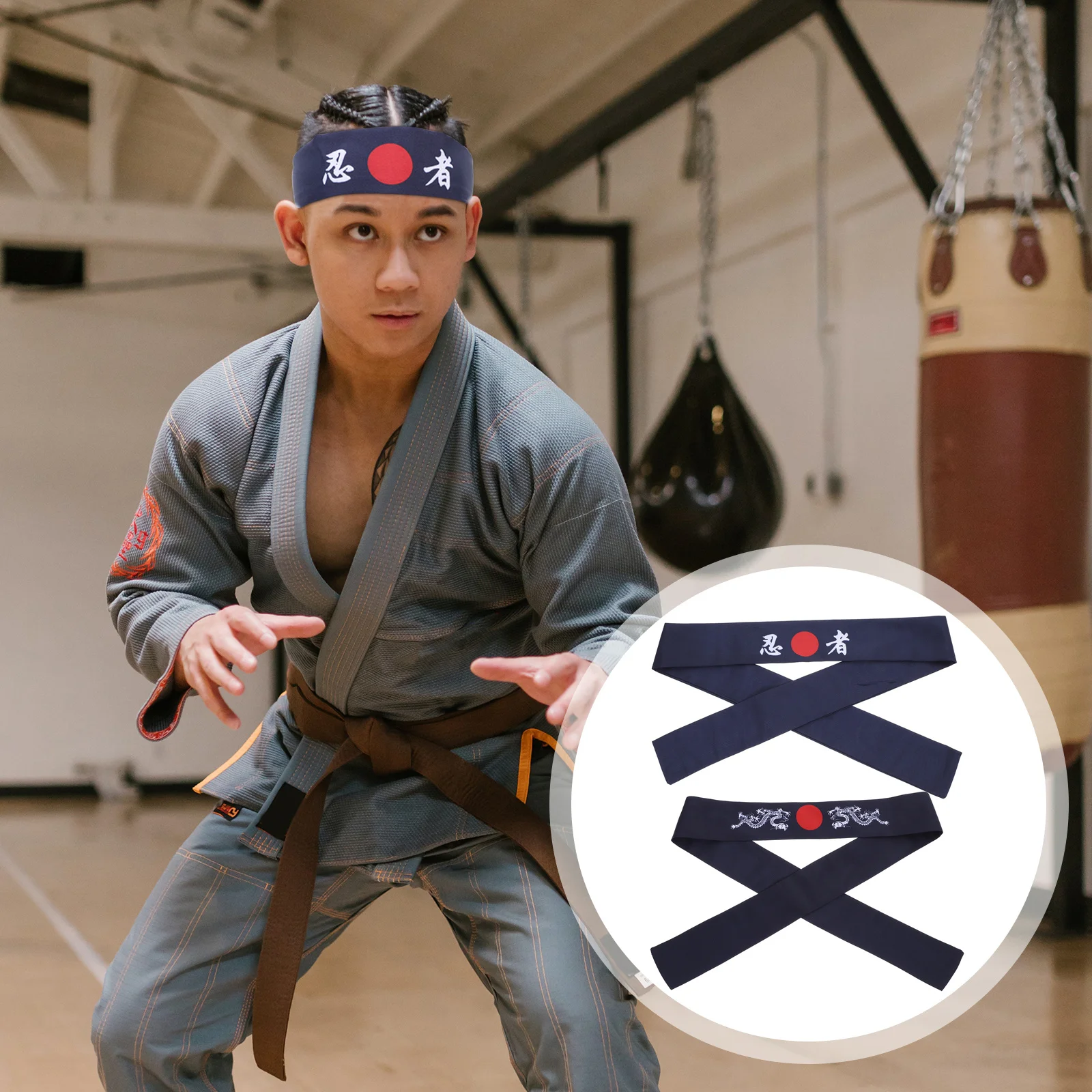 2Pcs Japanese Dragon Headband Bushido Style Cooking Exercise Sports Sweat Absorbing Adjustable Chef Hair Accessories
2Pcs Japanese Dragon Headband Bushido Style Cooking Exercise Sports Sweat Absorbing Adjustable Chef Hair Accessories