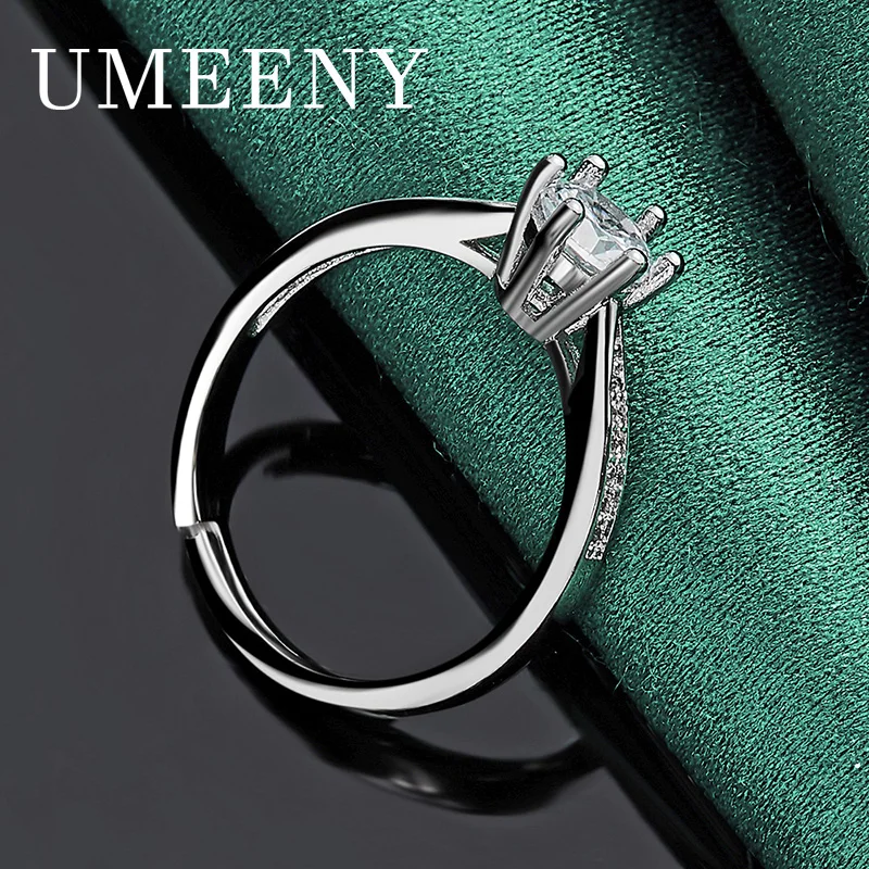 Simple 925 Sterling Silver Open End Luxury Shiny Single Row Zirconia Ring Women Jewelry Accessories Gift
Simple 925 Sterling Silver Open End Luxury Shiny Single Row Zirconia Ring Women Jewelry Accessories Gift