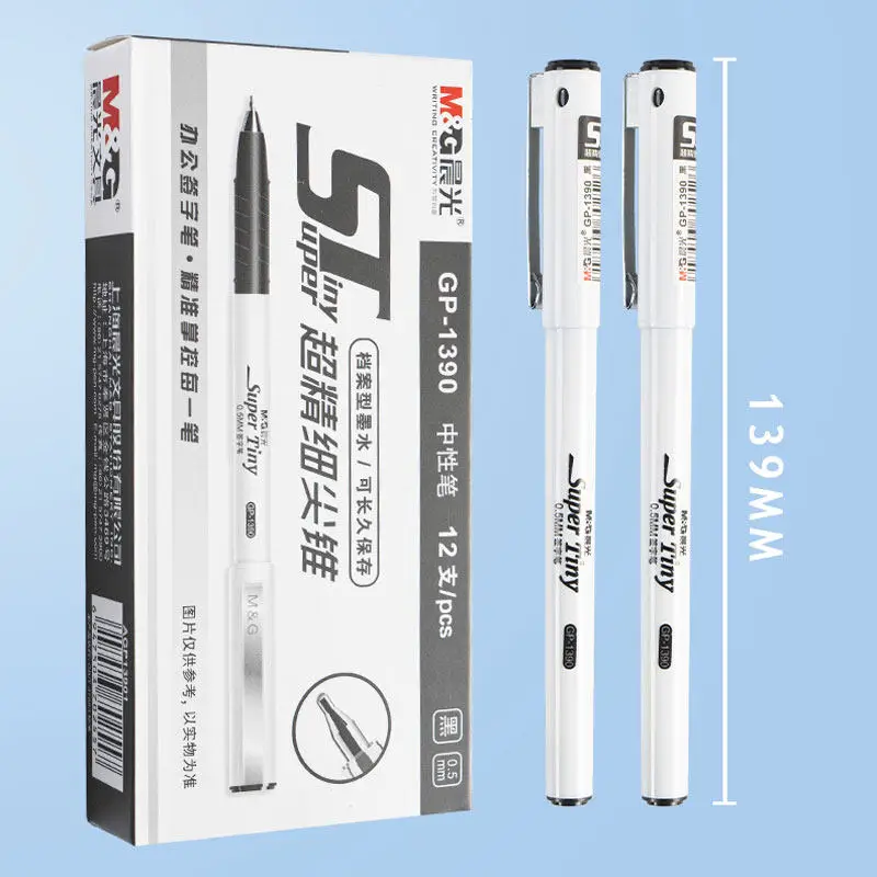 M&G 0.5mm Gel Ink Rollerball Pens Fine Point Black Carbon Ink for Office Business Student College Entrance Exam Daily Writing
M&G 0.5mm Gel Ink Rollerball Pens Fine Point Black Carbon Ink for Office Business Student College Entrance Exam Daily Writing