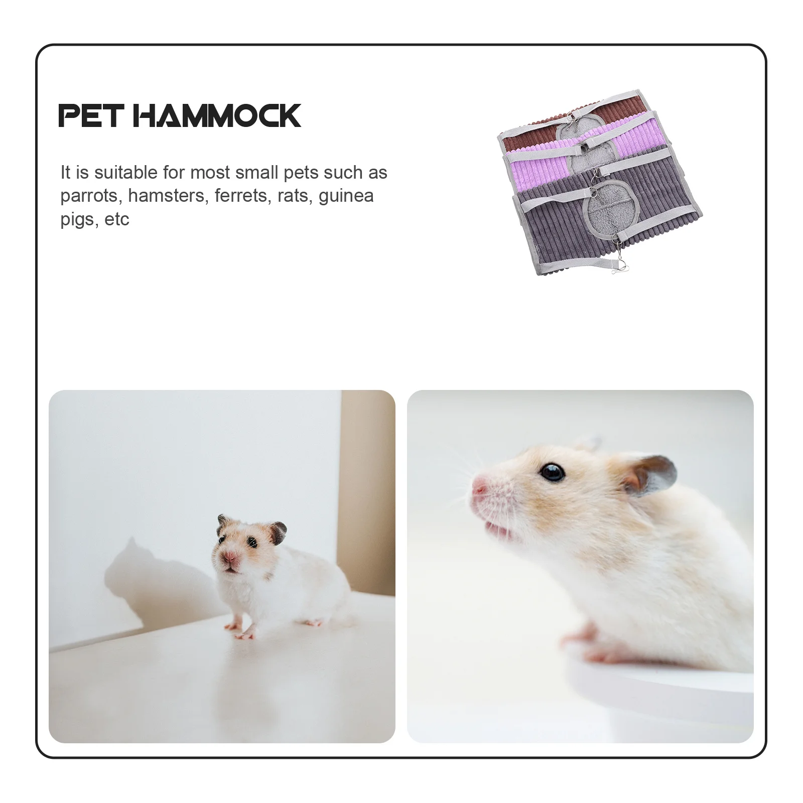 3Pcs Pet Tunnel Hammock Warm Breathable Nest for Hamsters Ferrets Rats Cozy Hanging in Cage Hamster Tunnel
3Pcs Pet Tunnel Hammock Warm Breathable Nest for Hamsters Ferrets Rats Cozy Hanging in Cage Hamster Tunnel