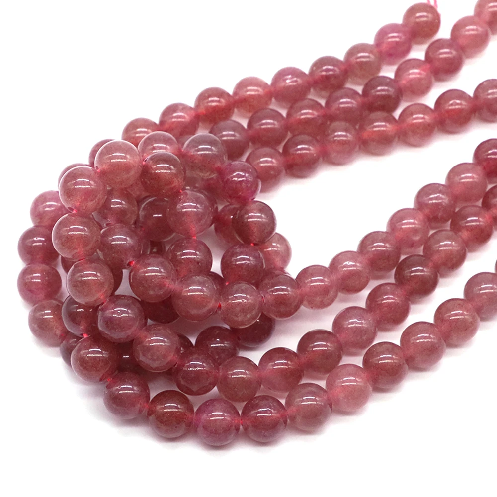 6/8/10mm Natural Strawberry Quartz Stone Round Loose Spacer Beads Jewelry Making DIY Handmade Bracelets Necklaces Ear Studs 15"
6/8/10mm Natural Strawberry Quartz Stone Round Loose Spacer Beads Jewelry Making DIY Handmade Bracelets Necklaces Ear Studs 15"
