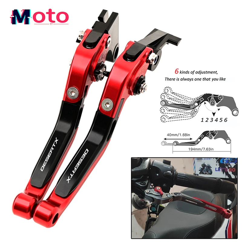 For Ducati DesertX Desert X 2021-2024 Motorcycle Accessories Clutch Lever Brake Lever Set Adjustable Folding Handle Levers
For Ducati DesertX Desert X 2021-2024 Motorcycle Accessories Clutch Lever Brake Lever Set Adjustable Folding Handle Levers