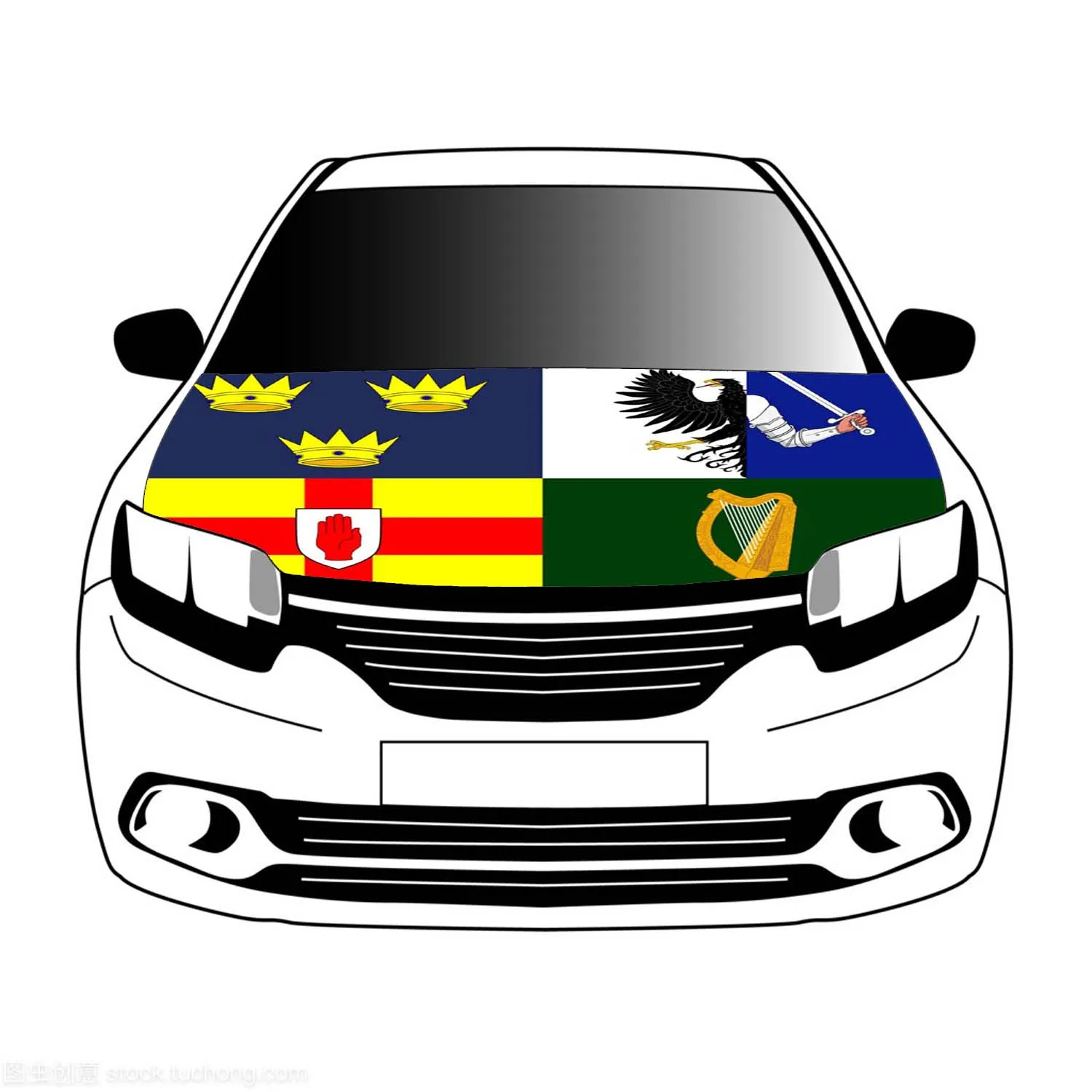 Four Provinces flag car Hood cover 3.3x5ft /5x7ft 100%polyester,car bonnet banner
Four Provinces flag car Hood cover 3.3x5ft /5x7ft 100%polyester,car bonnet banner