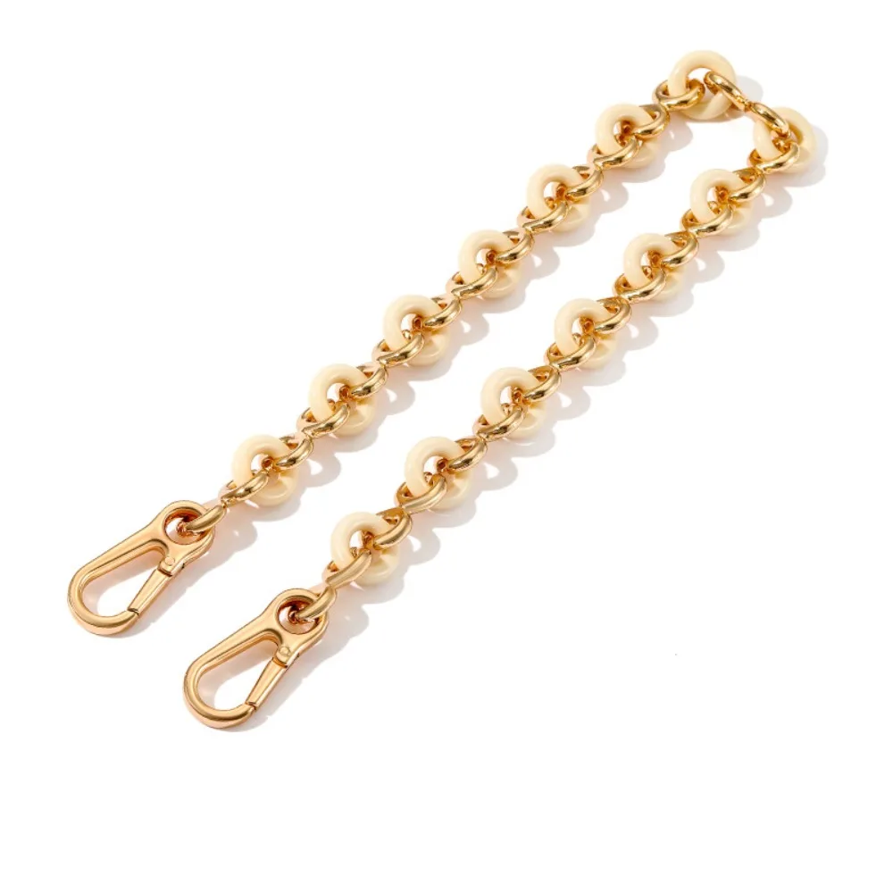 High-grade Underarm Bag Chains Sweet Donut Shape Metal Resin Handbag Handle Chain Replacement Purse Chain Belt Bag Accessories
High-grade Underarm Bag Chains Sweet Donut Shape Metal Resin Handbag Handle Chain Replacement Purse Chain Belt Bag Accessories