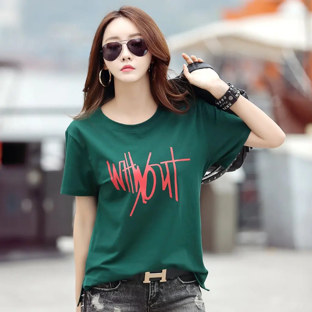 Loose Large Size Women's Fashion Korean Printed T-Shirt Top - Stylish Casual Garment for Women
Loose Large Size Women's Fashion Korean Printed T-Shirt Top - Stylish Casual Garment for Women
