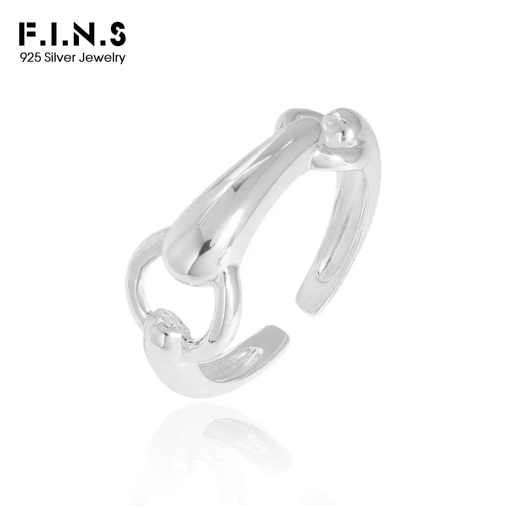 F.I.N.S Original Texture S925 Sterling Silver Opening Ring Circle Crossed Smooth Adjustable Finger Fine Jewelry Anti-Allergic
F.I.N.S Original Texture S925 Sterling Silver Opening Ring Circle Crossed Smooth Adjustable Finger Fine Jewelry Anti-Allergic