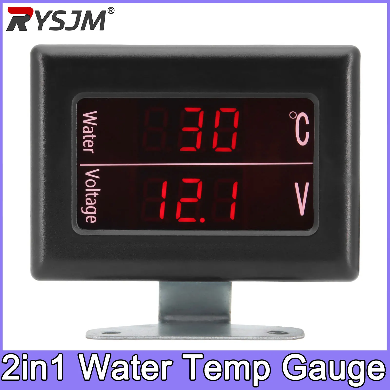 Water Temperature Gauge 2in1 12V 24V Universal Digital Voltage Voltmeter Gauge for Car + Water Temperature Sensor Head Plug 10MM
Water Temperature Gauge 2in1 12V 24V Universal Digital Voltage Voltmeter Gauge for Car + Water Temperature Sensor Head Plug 10MM