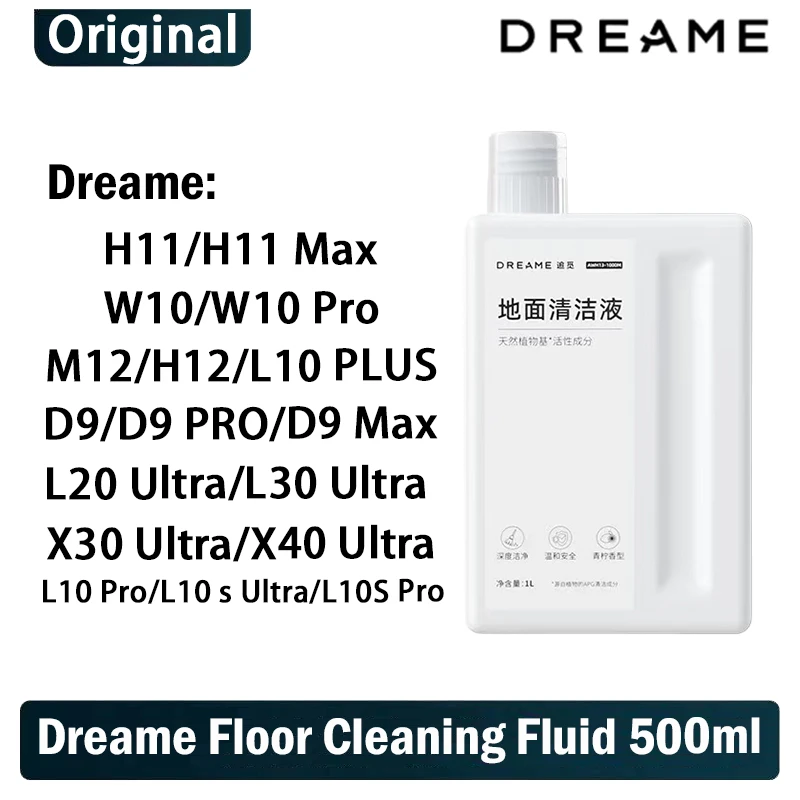 Original Cleaning Solution For Dreame X40 Ultra/X50 Ultra/L40 Ultra/L10sPro Ultra Heat/X30 Ultra/1000ml Bottle For Deep Cleaning
Original Cleaning Solution For Dreame X40 Ultra/X50 Ultra/L40 Ultra/L10sPro Ultra Heat/X30 Ultra/1000ml Bottle For Deep Cleaning
