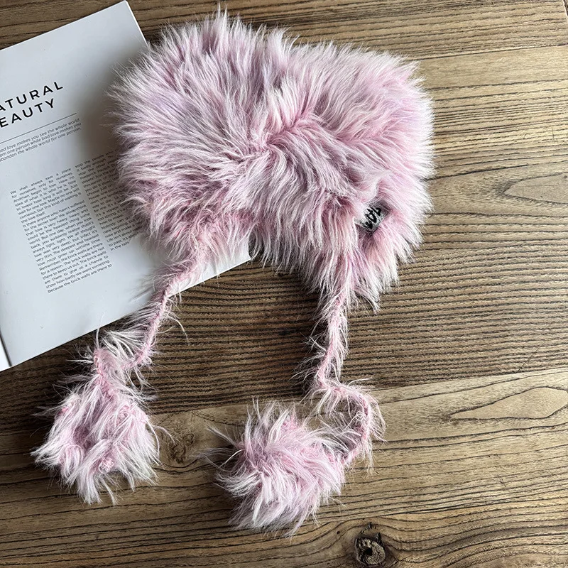 South Korea Autumn and Winter Internet Celebrant New Pink Plush Ear Protection Hat for Children Cute Cat Ear Strap Warm Wool Hat
South Korea Autumn and Winter Internet Celebrant New Pink Plush Ear Protection Hat for Children Cute Cat Ear Strap Warm Wool Hat