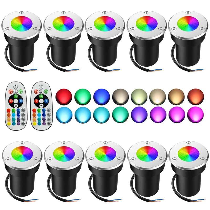 Low Voltage Landscape Light with Remote 6W 16 Colors Changing LED Underground Lamp 12V IP65 Waterprooof Outdoor Spot Light 10pcs
Low Voltage Landscape Light with Remote 6W 16 Colors Changing LED Underground Lamp 12V IP65 Waterprooof Outdoor Spot Light 10pcs
