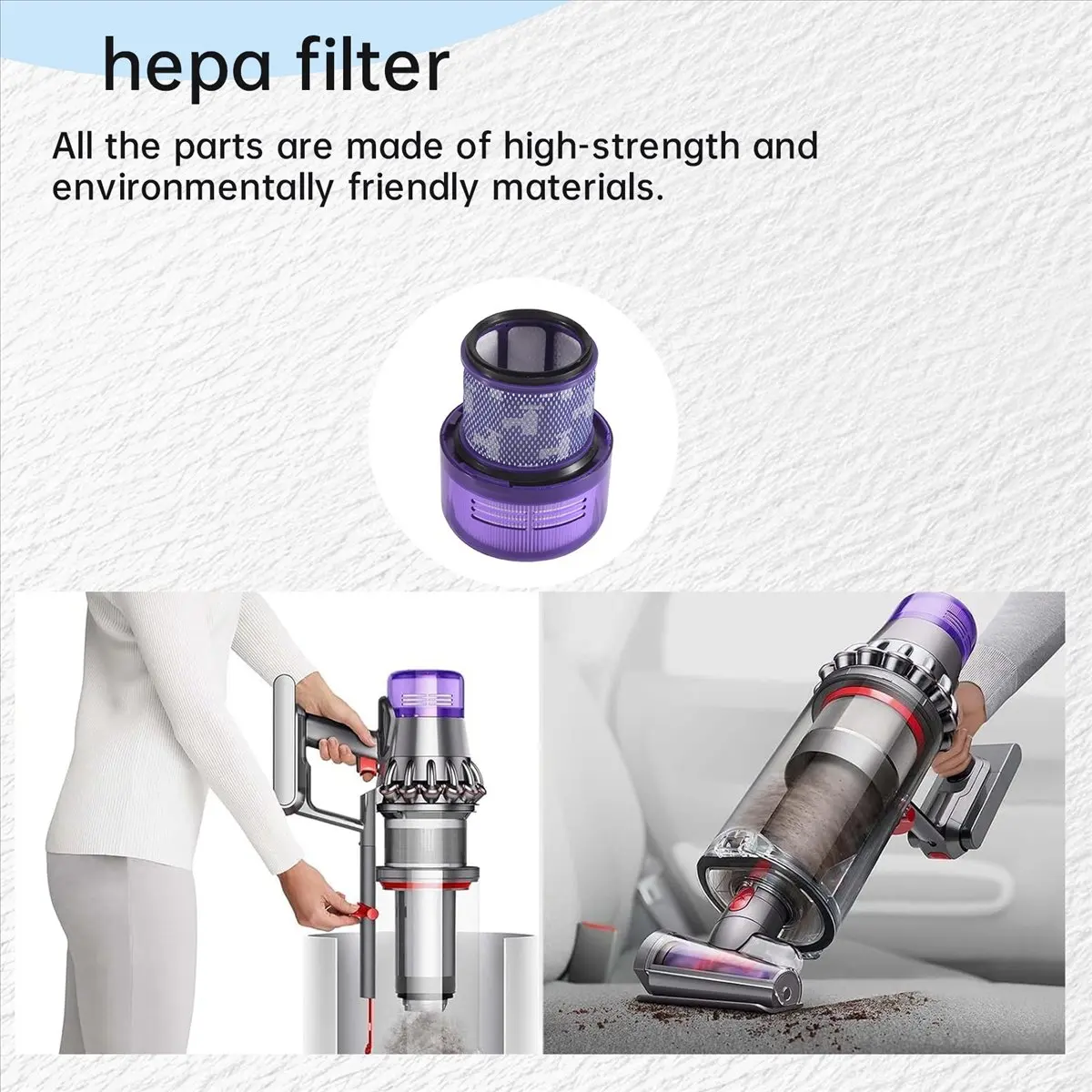 A006 2Pcs HEPA Filters for Dyson V11 Outsize, V11 Outsize Origin, Outsize, Outsize Absolute+ Vacuum Cleaner, Parts 970422-01
A006 2Pcs HEPA Filters for Dyson V11 Outsize, V11 Outsize Origin, Outsize, Outsize Absolute+ Vacuum Cleaner, Parts 970422-01