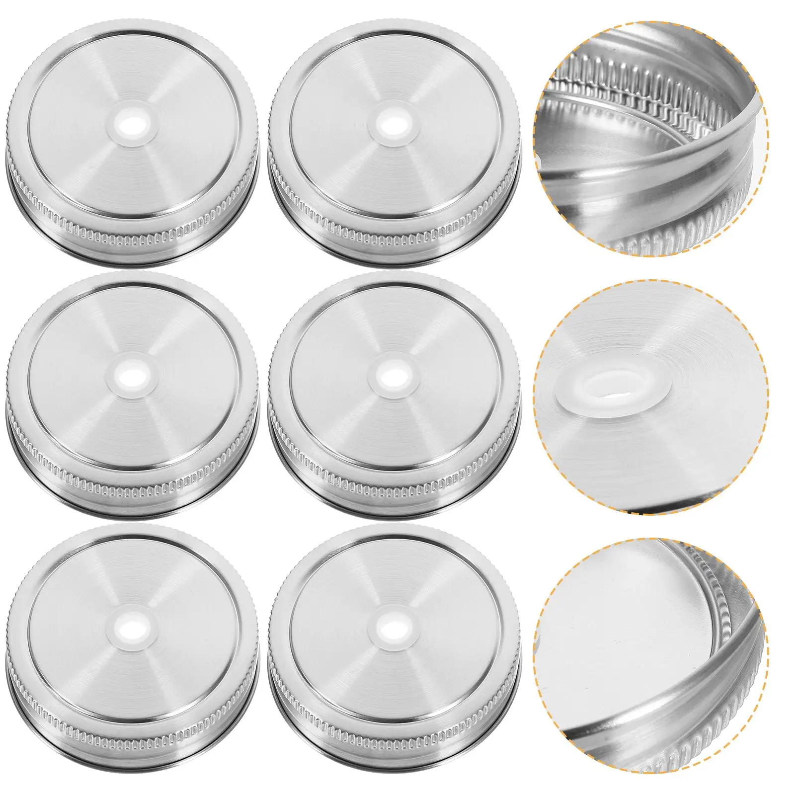 10pcs StainlessSteel BeverageLids SealedLids MasonJar StrawHole ColdDrinks MilkTea Coffee BottleJars MetalLids
10pcs StainlessSteel BeverageLids SealedLids MasonJar StrawHole ColdDrinks MilkTea Coffee BottleJars MetalLids