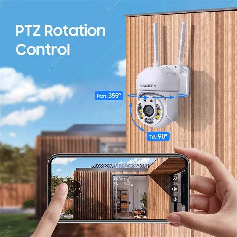 2MP 1080P 1inch Full Color Night Vision Wireless PTZ IP Dome Camera AI Humanoid Detection Home Security CCTV Monitor
2MP 1080P 1inch Full Color Night Vision Wireless PTZ IP Dome Camera AI Humanoid Detection Home Security CCTV Monitor