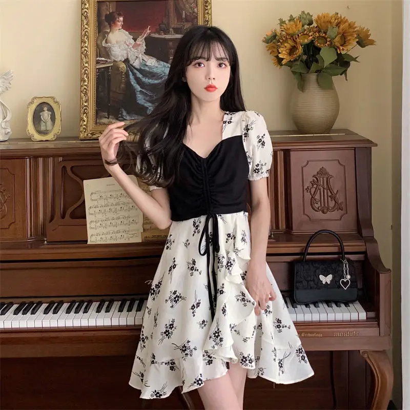 Fashion Women's Summer Cute Dress 2024 Chiffon Satin Midi Floral Kawaii Vintage Loose One-piece Dresses for Chic Elegant Ladies
Fashion Women's Summer Cute Dress 2024 Chiffon Satin Midi Floral Kawaii Vintage Loose One-piece Dresses for Chic Elegant Ladies