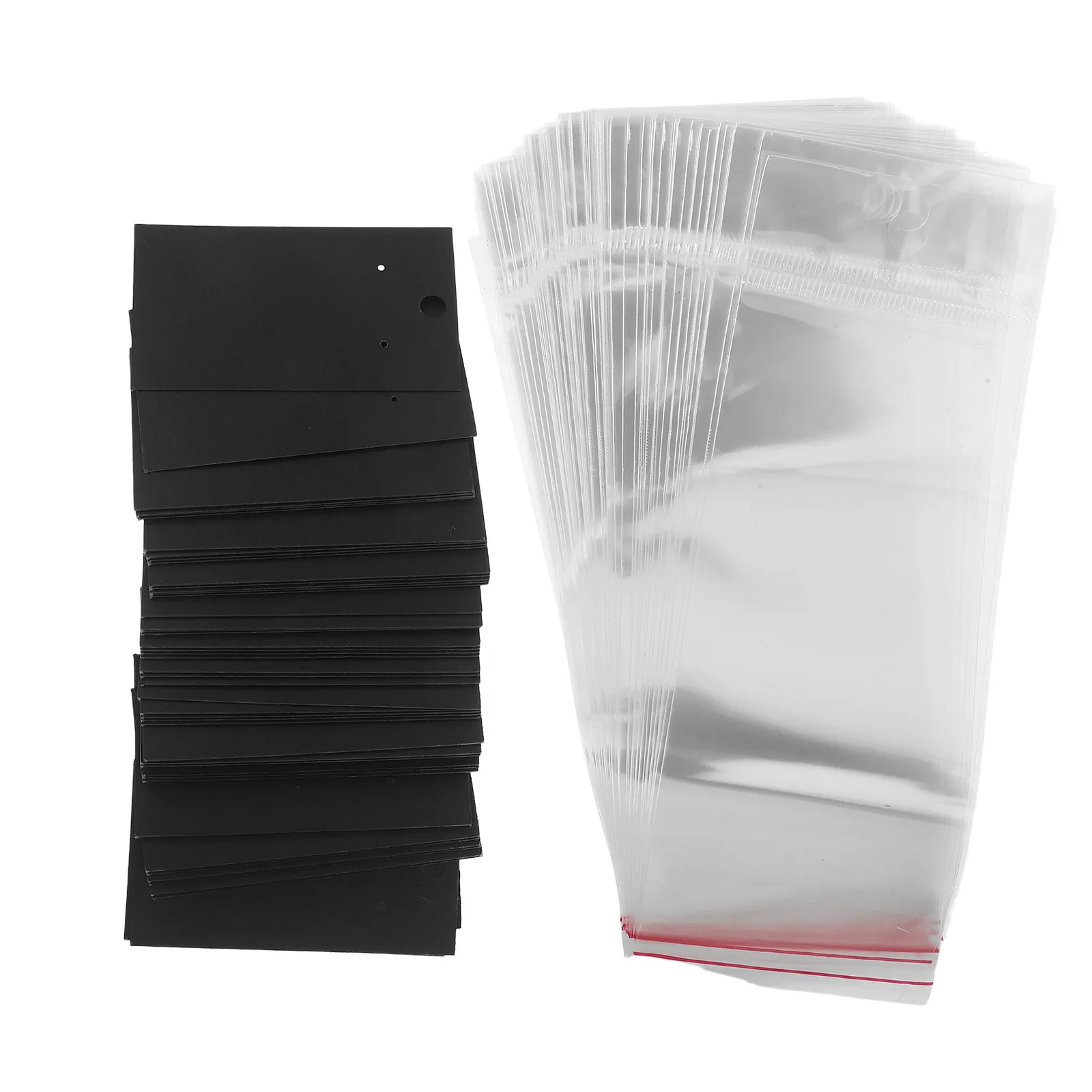 100Sets Earring Packaging Kit Black Jewelry Display Cards 9x5cm Transparent Bags Jewelry Retail Display Tags for Small Business
100Sets Earring Packaging Kit Black Jewelry Display Cards 9x5cm Transparent Bags Jewelry Retail Display Tags for Small Business