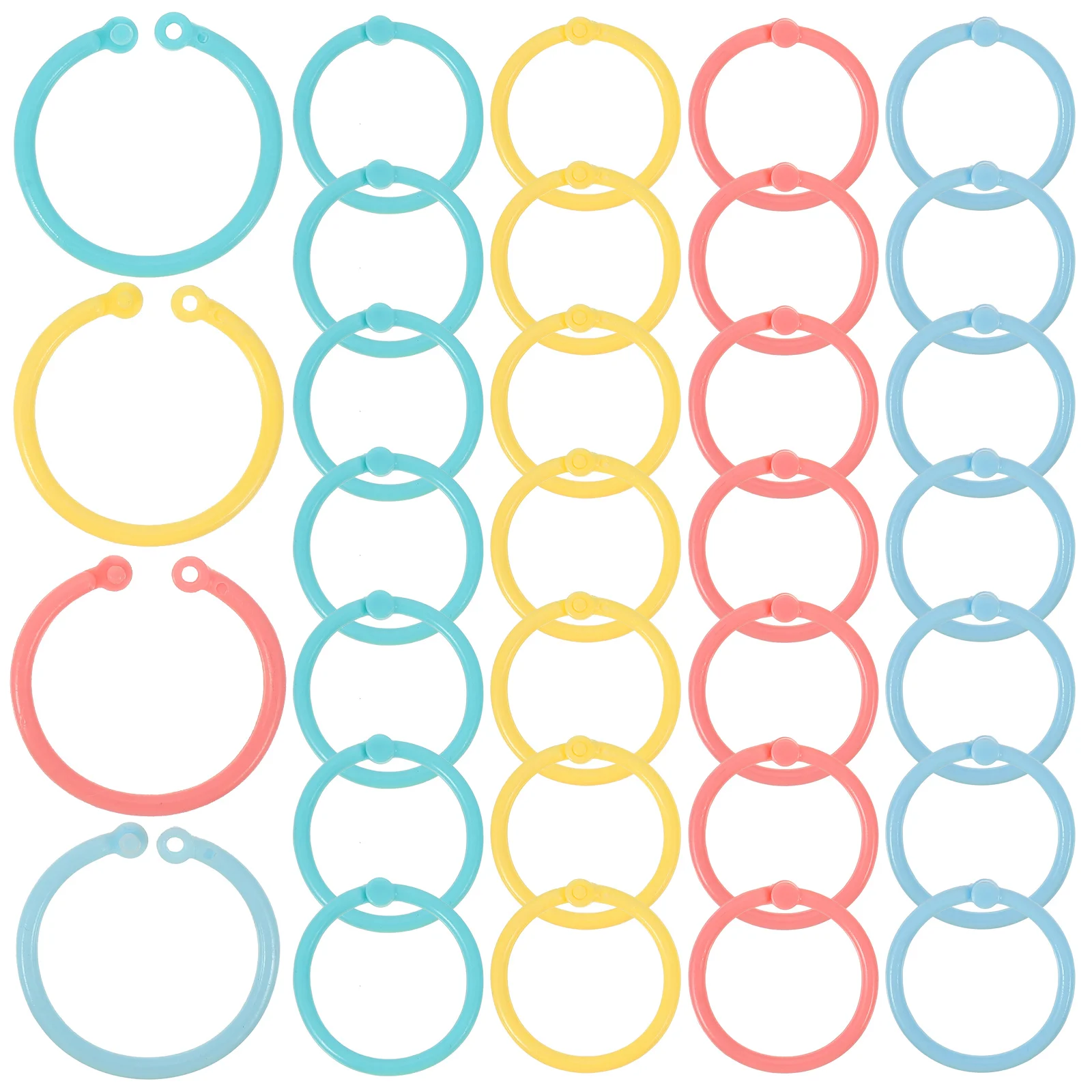 80 Pcs Plastic Buckle Ring Binder Rings Detachable Colorful Office Book Circle Single
80 Pcs Plastic Buckle Ring Binder Rings Detachable Colorful Office Book Circle Single