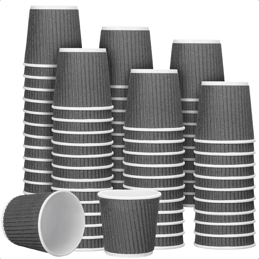 200 Pcs 4 oz Espro Coffee Cups Ripple Corrugated Paper Insulated Hot Cups for Party Cold Drinks Hot Beverage Tea Gray
200 Pcs 4 oz Espro Coffee Cups Ripple Corrugated Paper Insulated Hot Cups for Party Cold Drinks Hot Beverage Tea Gray