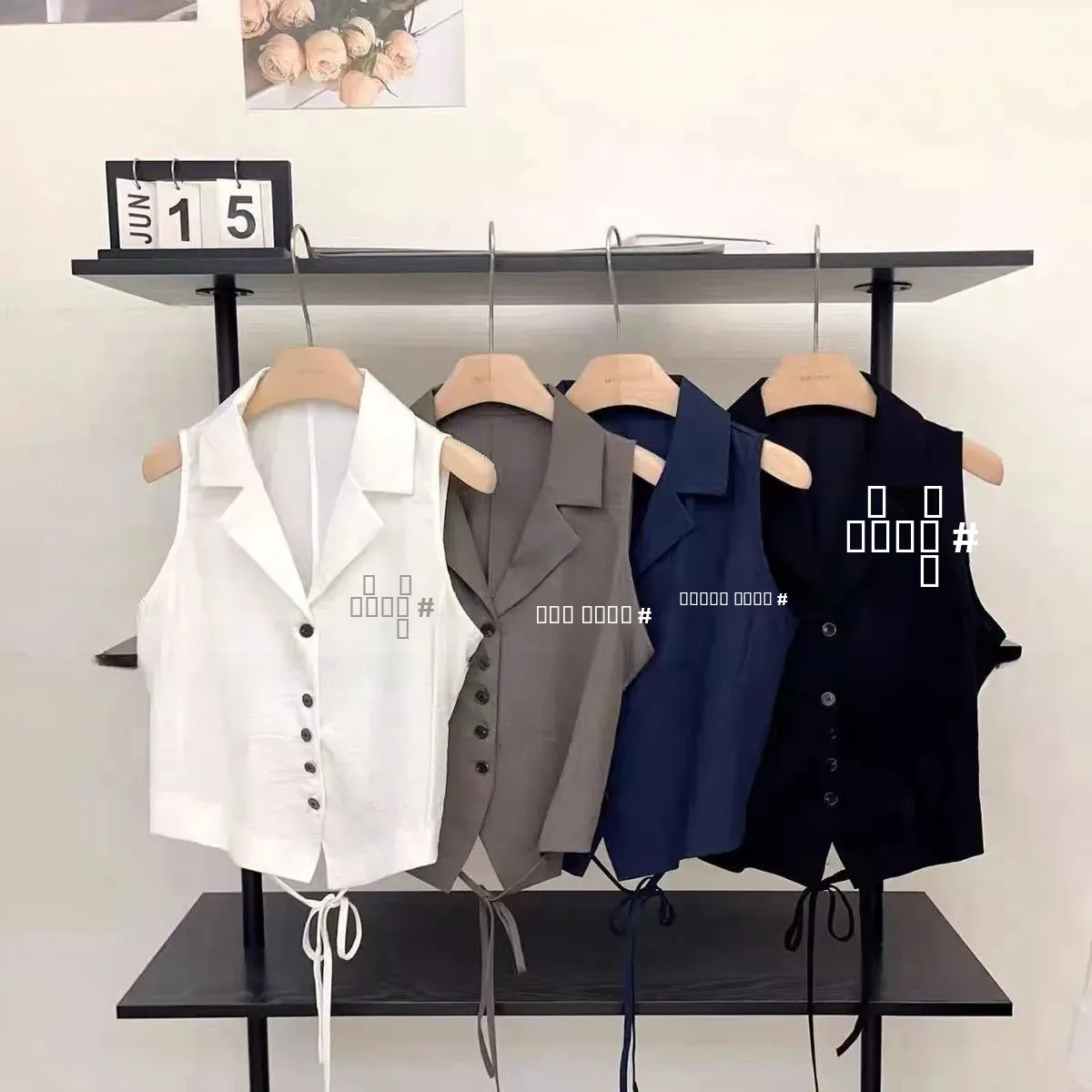 Korean Sle Ba Laced Single Button Women's Vest Summer New Gentle Sweet Casual Slim Svel Top Commute Sle Thin
Korean Sle Ba Laced Single Button Women's Vest Summer New Gentle Sweet Casual Slim Svel Top Commute Sle Thin