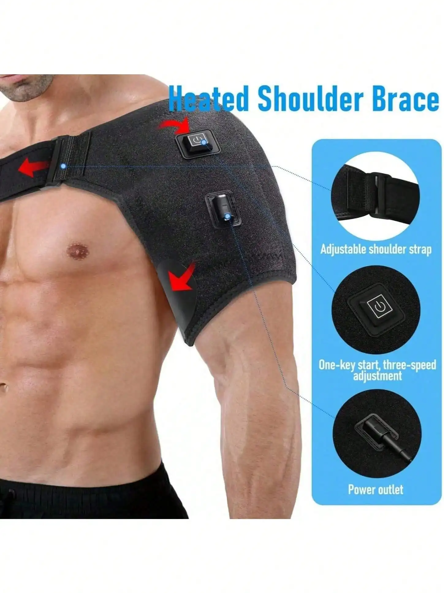 2026 New protection Shoulder Pad 3 Gear Heated Massage Shoulder Support Massage Belt Gifts Health Care Keep Warm Plug-in powered
2026 New protection Shoulder Pad 3 Gear Heated Massage Shoulder Support Massage Belt Gifts Health Care Keep Warm Plug-in powered