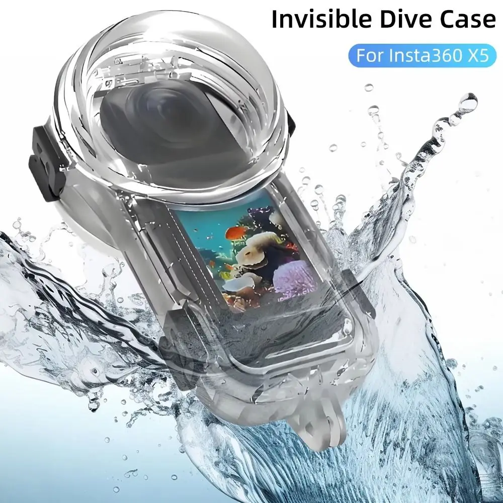 60M Invisible Dive Case Hard Protective Underwater Diving Shell Clear Waterproof Case for Insta360 X5 Action Camera Accessories
60M Invisible Dive Case Hard Protective Underwater Diving Shell Clear Waterproof Case for Insta360 X5 Action Camera Accessories