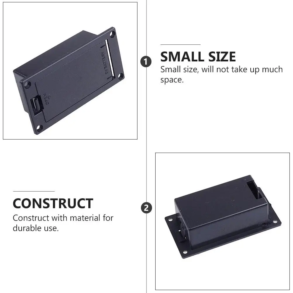2Pcs Guitar Pickup Case Durable Replacement Bass Compartment Holder Plastic Musical Instruments Accessories
2Pcs Guitar Pickup Case Durable Replacement Bass Compartment Holder Plastic Musical Instruments Accessories