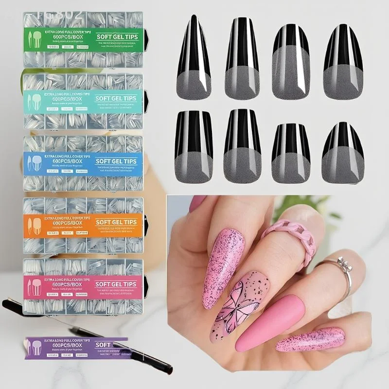 600 шт. коротких гелевых накладных ногтей в форме миндаля, полное покрытие, для акрилового маникюра, для салонов и домашнего использования, накладные ногти для приклеивания
600 шт. коротких гелевых накладных ногтей в форме миндаля, полное покрытие, для акрилового маникюра, для салонов и домашнего использования, накладные ногти для приклеивания