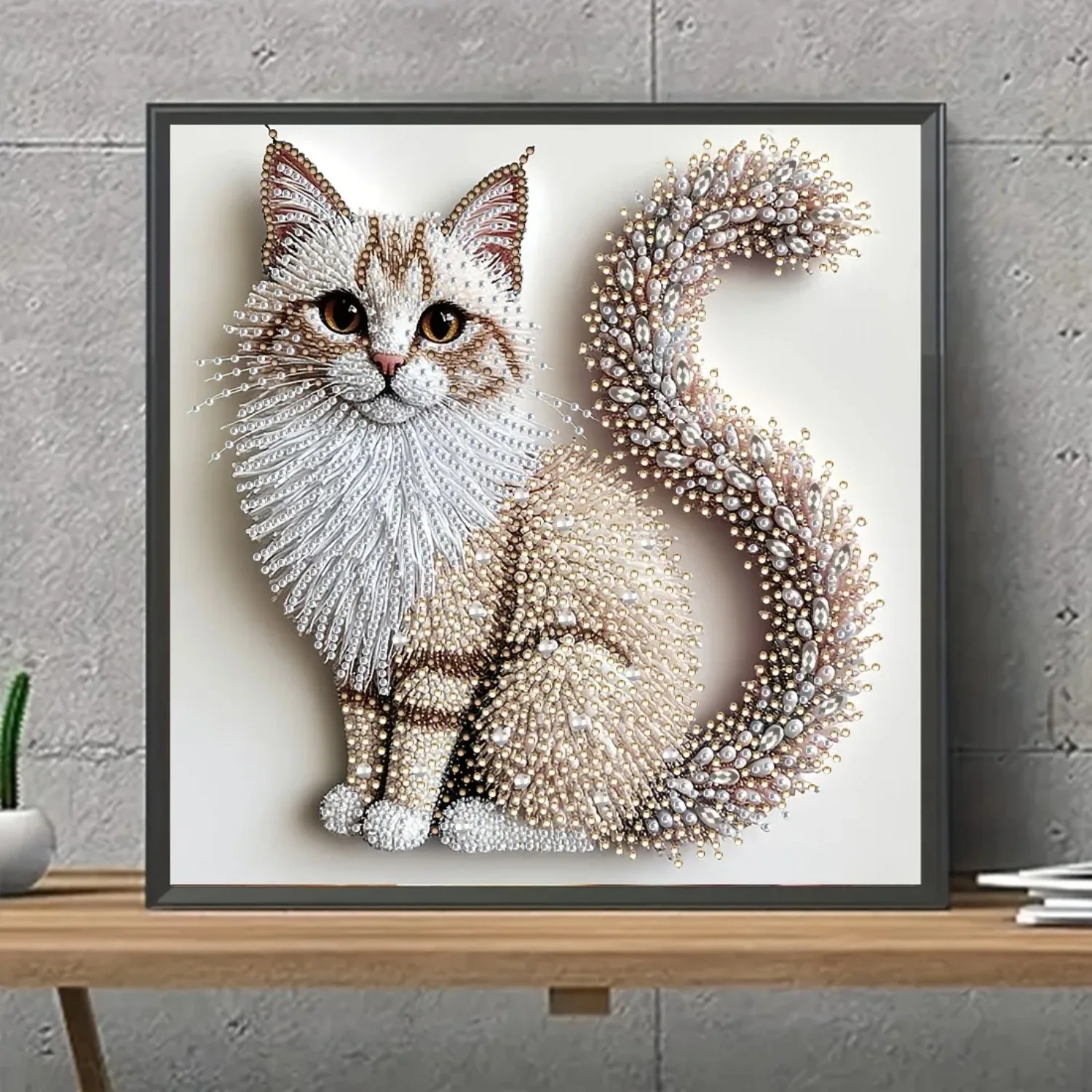 DIY 5D Diamond Painting Kit, Cute Fluffy Kitten Pattern, 2D Flat Canvas, Irregular Diamonds & Acrylic Paints for Art Decoration
DIY 5D Diamond Painting Kit, Cute Fluffy Kitten Pattern, 2D Flat Canvas, Irregular Diamonds & Acrylic Paints for Art Decoration
