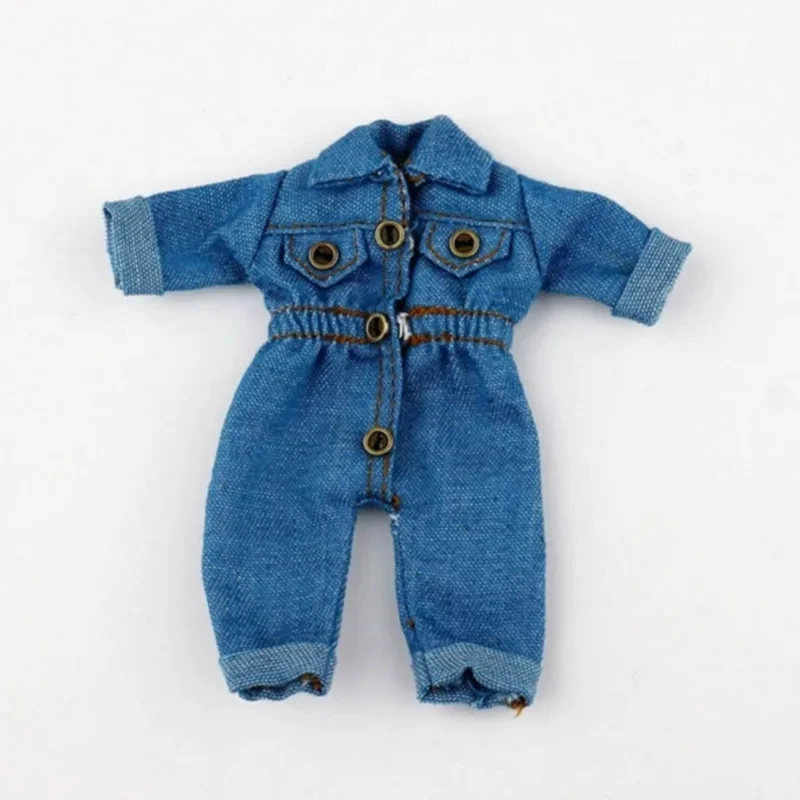 Denim Jumpsuit for Ob11 Doll 1/12 BJD Doll Clothes Casual Overalls Outfit for 12-16cm Dolls Doll Accessories
Denim Jumpsuit for Ob11 Doll 1/12 BJD Doll Clothes Casual Overalls Outfit for 12-16cm Dolls Doll Accessories