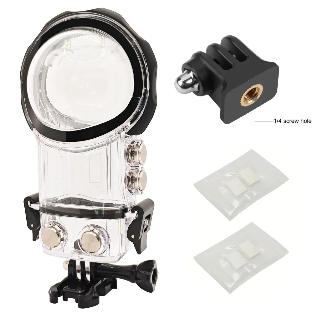 Waterproof Case Kit 40m Dive Housing 2-Packs Anti-Fog Inserts Tripod Adapter For Insta360 X3 Action Caemra Underwater Shooting
Waterproof Case Kit 40m Dive Housing 2-Packs Anti-Fog Inserts Tripod Adapter For Insta360 X3 Action Caemra Underwater Shooting