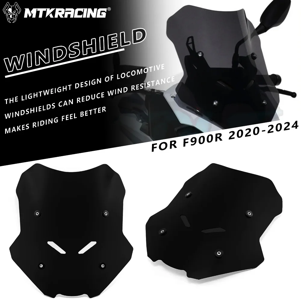 MTKRACING Windshield For BMW F900R 2020-2024 Motorcycle Front Screen Windshield Fairing Wind shield Deflector
MTKRACING Windshield For BMW F900R 2020-2024 Motorcycle Front Screen Windshield Fairing Wind shield Deflector