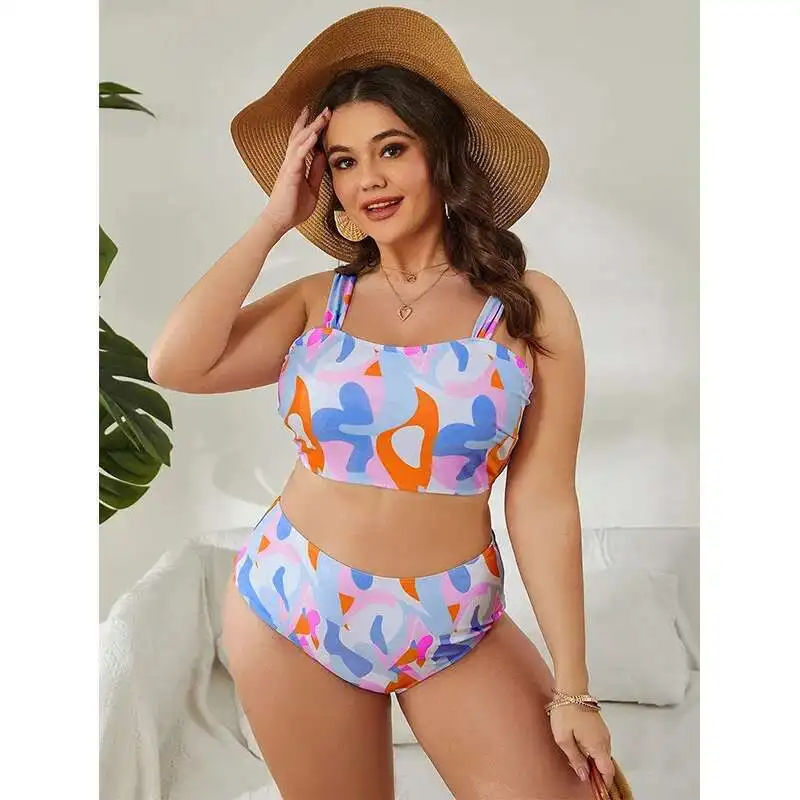 New Plus Size Split Swimsuit for Girls with a Girlish Vibe, Tight Fitting and Gathered High Waisted Bikini for Women Casual Y2k
New Plus Size Split Swimsuit for Girls with a Girlish Vibe, Tight Fitting and Gathered High Waisted Bikini for Women Casual Y2k
