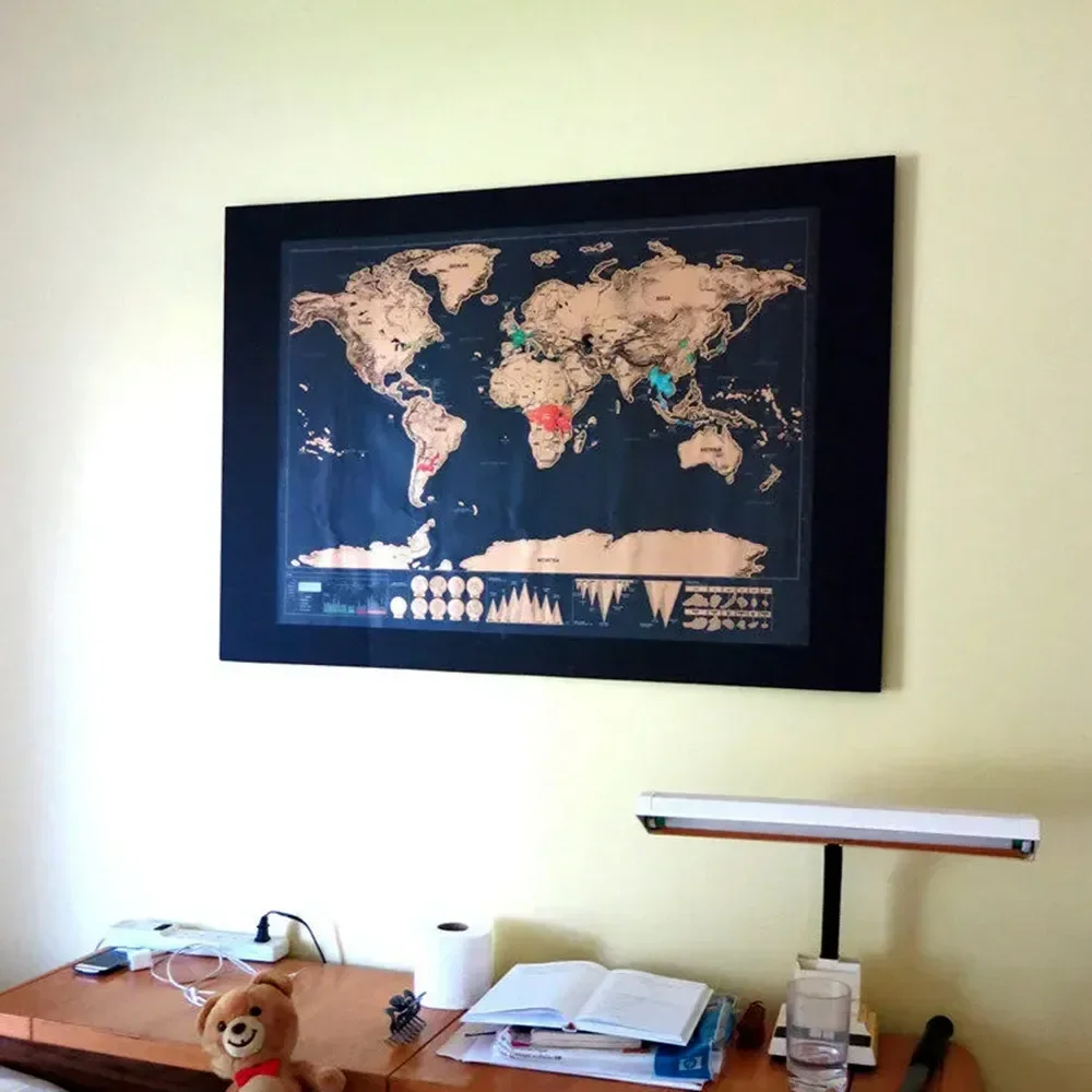 Luxury Scratch Off Maps For Room Office Decor, Scratch Layer Coating Poster Maps for Travel Wall Decor, Best Gifts for Travelers
Luxury Scratch Off Maps For Room Office Decor, Scratch Layer Coating Poster Maps for Travel Wall Decor, Best Gifts for Travelers