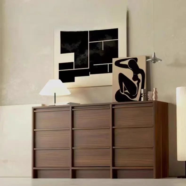 All solid wood nine chest cabinet, black walnut chest cabinet, bedroom drawer storage cabinet, bedside locker
All solid wood nine chest cabinet, black walnut chest cabinet, bedroom drawer storage cabinet, bedside locker