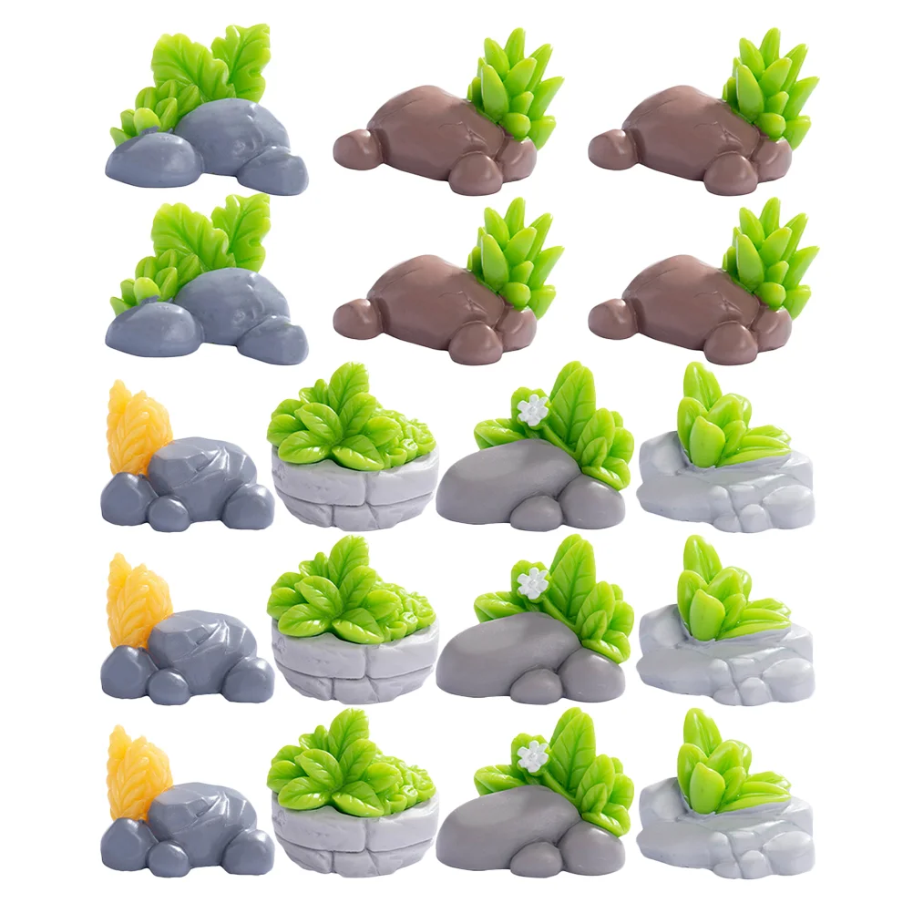 18 Pcs Micro Landscape Decoration Grass Stone Artificial Moss Simulation Statue Fake Rocks Craft Miniature Garden Figurines
18 Pcs Micro Landscape Decoration Grass Stone Artificial Moss Simulation Statue Fake Rocks Craft Miniature Garden Figurines