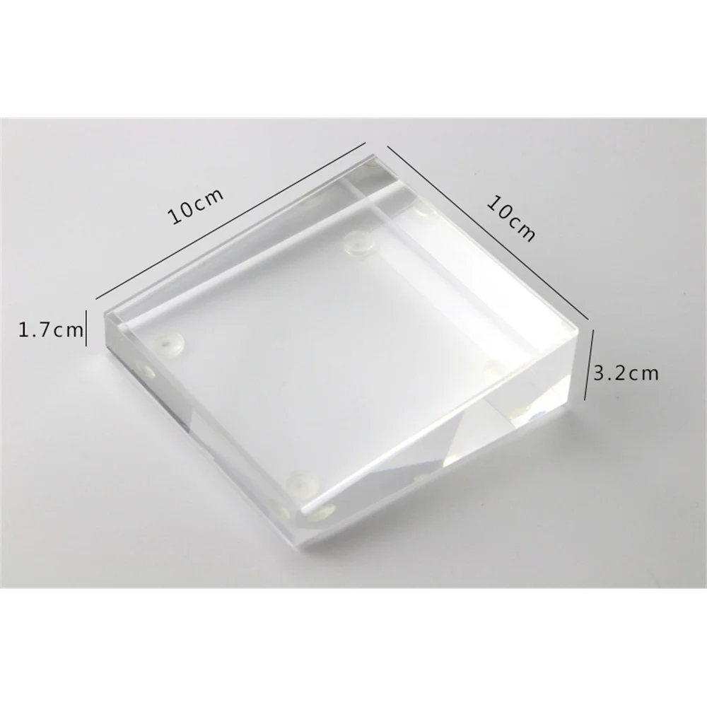100*100mm Acylic Block Frame Magnetic Picture Frame Desk Sign Holder Retailing Price Tag Display Stand Table Advertising Rack
100*100mm Acylic Block Frame Magnetic Picture Frame Desk Sign Holder Retailing Price Tag Display Stand Table Advertising Rack
