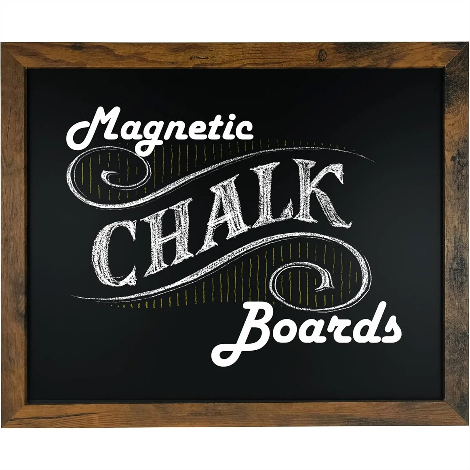 Magnetic Chalkboard for Wall, 18x22 inch Rustic Wood Frame, Hanging Menu Board for Kitchen, Farmhouse Style Sign with Mounting
Magnetic Chalkboard for Wall, 18x22 inch Rustic Wood Frame, Hanging Menu Board for Kitchen, Farmhouse Style Sign with Mounting