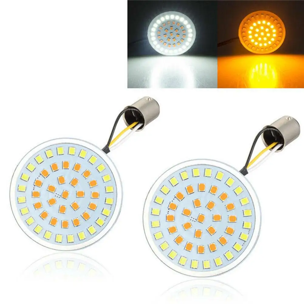 Upgrade Your Motorcycle's Lighting System with 2x 1157 LED White Amber Turn Signal Inserts for Softail Dyna Sportster
Upgrade Your Motorcycle's Lighting System with 2x 1157 LED White Amber Turn Signal Inserts for Softail Dyna Sportster