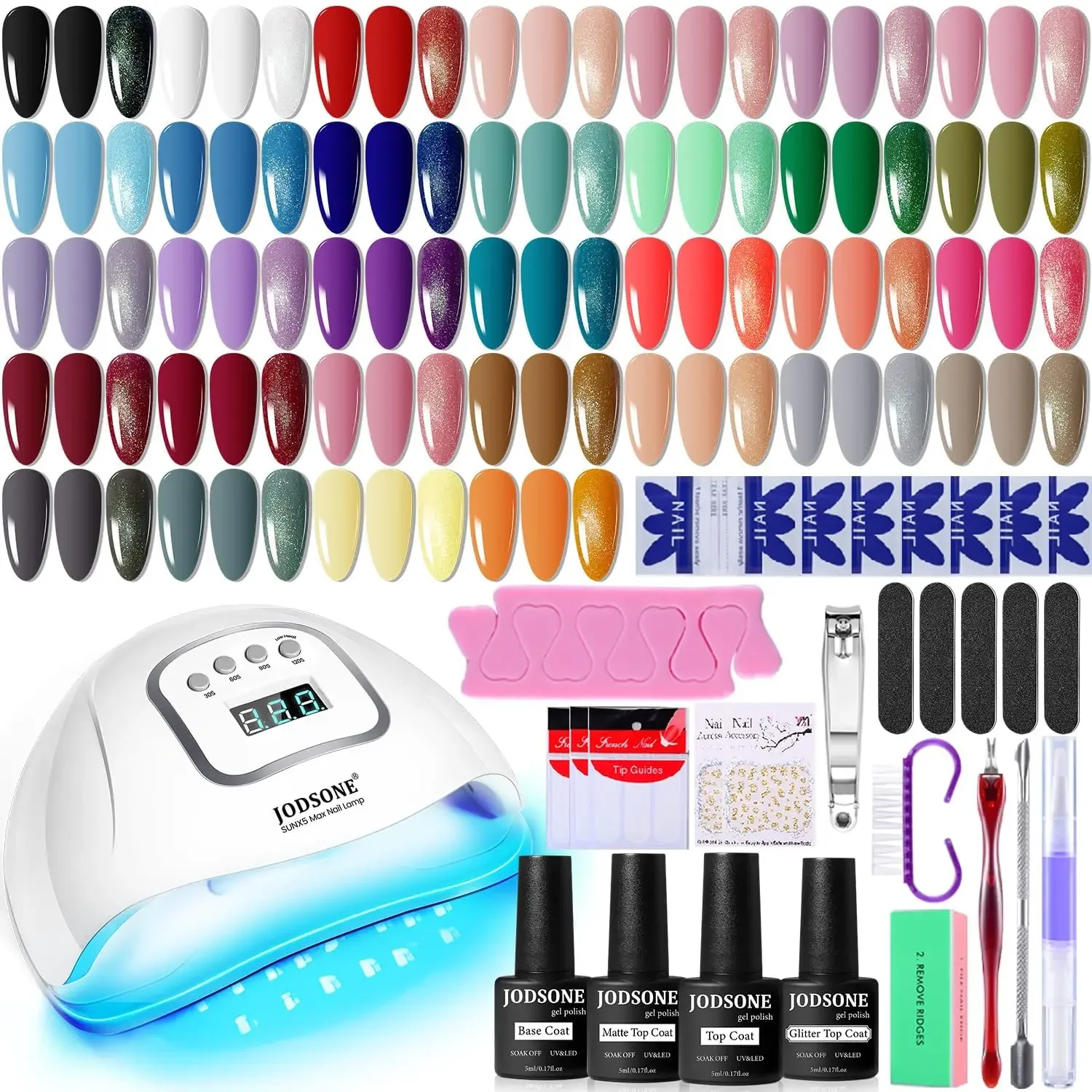 32 Color Gel Nail Polish Kit with UV Lamp, Soak Off Manicure Set for Women
32 Color Gel Nail Polish Kit with UV Lamp, Soak Off Manicure Set for Women